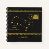 SIGNE Gemini Star Zodiac Carnet (Devant)
