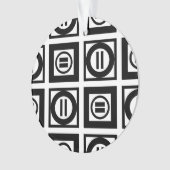 SIGNE Géométrique Noir et Blanc Motif (devant)