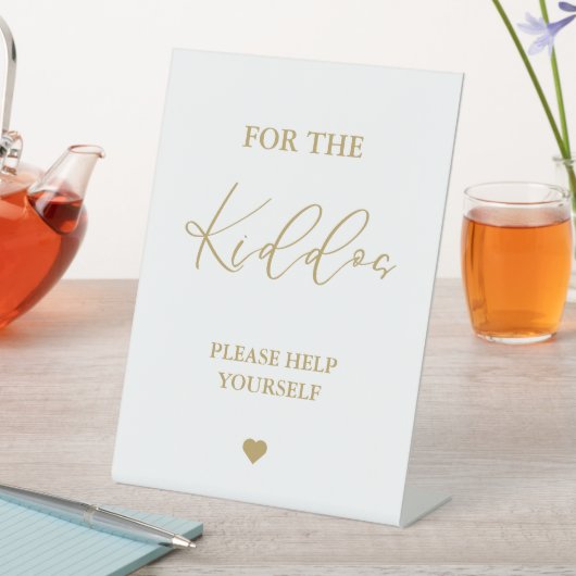 Signe Gold Script For the kiddos Wedding Favors (In SItu)