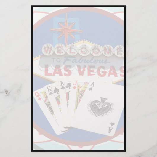 Signe Las Vegas & Cartes Poker Chip (Devant)