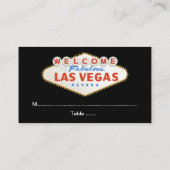 signe Las Vegas destination mariage carte de lieu  (Dos)