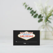 signe Las Vegas destination mariage carte de lieu  (Debout devant)