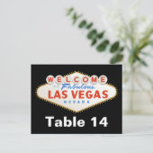 signe Las Vegas destination numéro de table de mar (Debout devant)