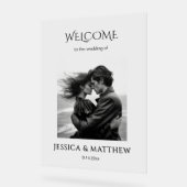 Signe Mariage acrylique photo noir et blanc (Angle)