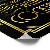 Signe Mariage Art Déco Gatsby Imprimer Citation CO (Coin)