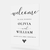 SIGNE Mariage GRAPPÉ Noir et Blanc Simple Moderne (Angle)