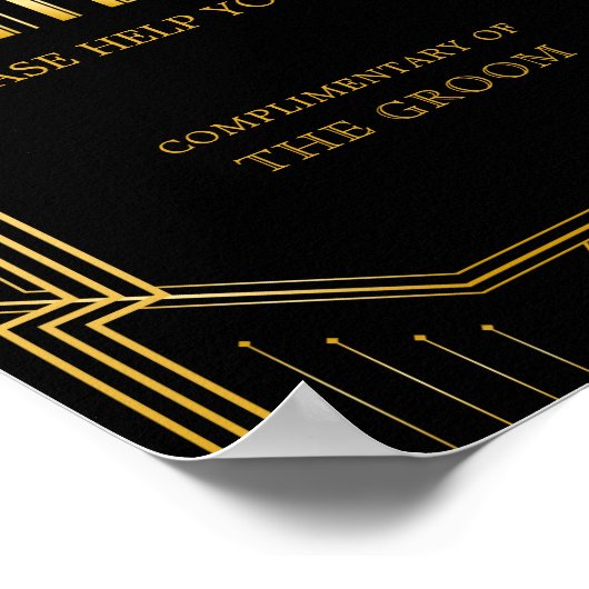 SIGNE Mariage Panier pour hommes | Gatsby Art Déco (Coin)