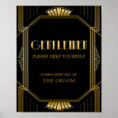 SIGNE Mariage Panier pour hommes | Gatsby Art Déco (Devant)