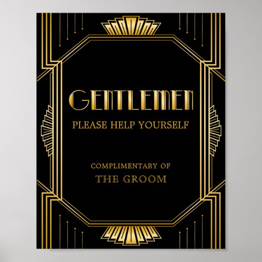 SIGNE Mariage Panier pour hommes | Gatsby Art Déco (Devant)