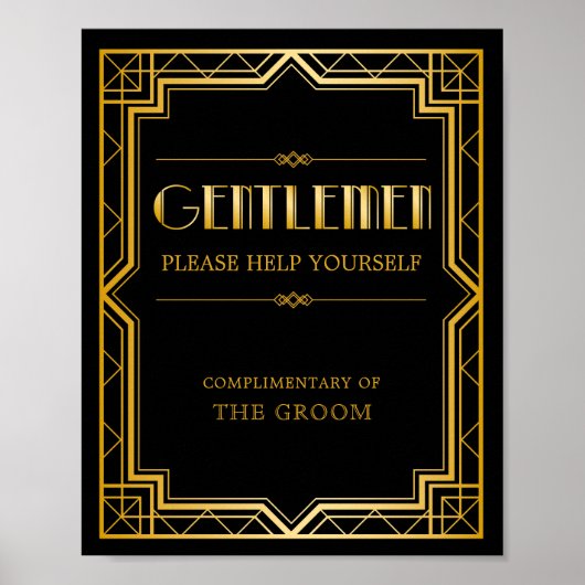 SIGNE Mariage Panier pour hommes | Gatsby Art Déco (Devant)