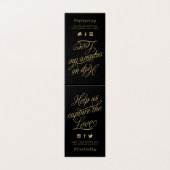 Signe Mariage personnalisé noir et or (Outside Unfolded)