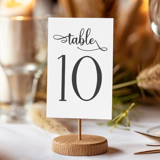 Signe mariage simple numéro de table 3.5x5 | Table