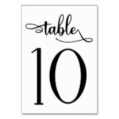 Signe mariage simple numéro de table 3.5x5 | Table (Dos)