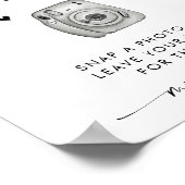 Signe minimaliste du livre d'or photo Mariage (Coin)