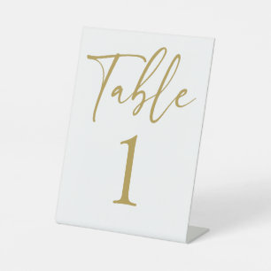 Signe minimaliste minimaliste de la table