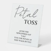 Signe minimaliste moderne Mariage de script Petal  (Recto)