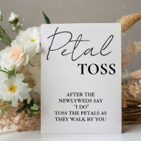 Signe minimaliste moderne Mariage de script Petal