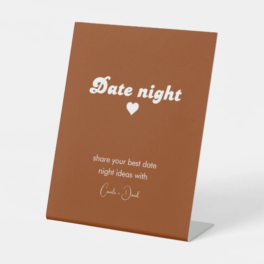 Signe minimaliste rétrograde Date Nuit Idées (Recto)
