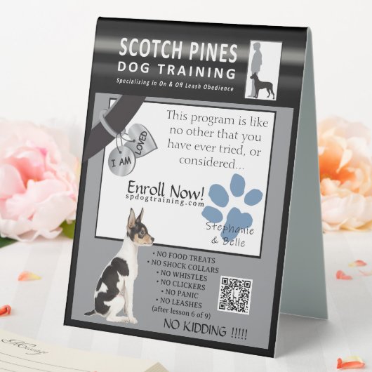 Signe no 3 de la table de formation des chiens SP (In SItu (Mariage))