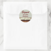 Signé par l'auteur Stickers Open Book on Table (Sac)