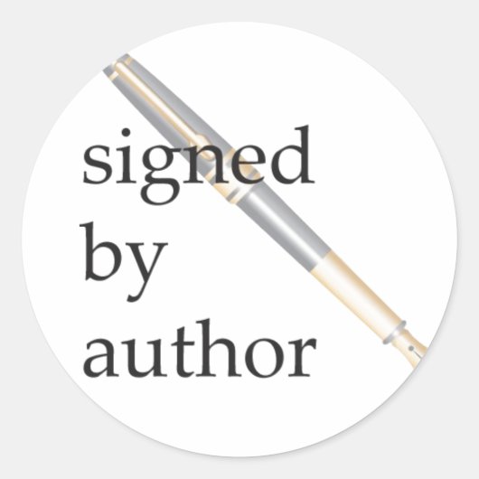 Signé par les autocollants de l'auteur (Devant)