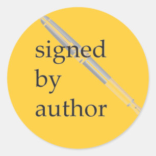 Signé par les autocollants de l'auteur