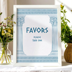 Signe Party Favor pour décoration de fête toga gre