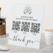 Signe Pedestal personnalisé avec paiement de code  (In SItu)