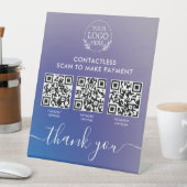 Signe Pedestal personnalisé avec paiement de code  (In SItu)