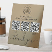 Signe Pedestal personnalisé avec paiement de code  (In SItu)