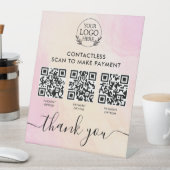 Signe Pedestal personnalisé avec paiement de code  (In SItu)