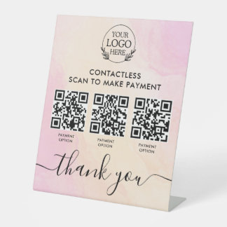 Signe Pedestal personnalisé avec paiement de code 