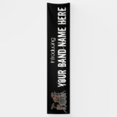 Signe personnalisable de bannière de nom de bande (Vertical)