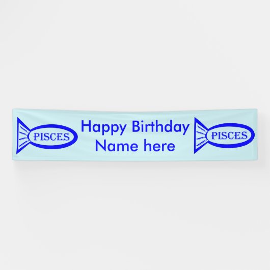 SIGNE POISSON Étoile Bannière poisson (Horizontal)