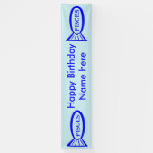 SIGNE POISSON Étoile Bannière poisson (Vertical)