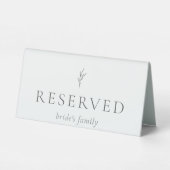 Signe réservé Mariage Famille Elégant de la mariée (Verso)