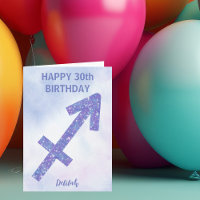 Signe Sagittaire Mignon Carte Anniversaire Violet
