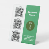 Signe sans contact pour payer avec le code QR (Recto)