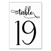 Signe simple | Numéro de table 3,5 x 5 | Tableau 1 (Par défaut)