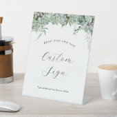 Signe texte personnalisé Succulent et Eucalyptus (In SItu)