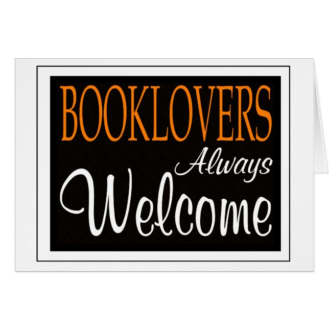Signe toujours bienvenu de Booklovers (Devant horizontal)