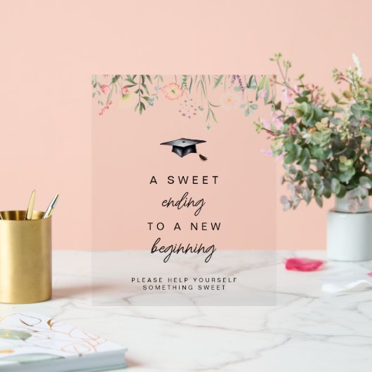 Signe transparent pour Fleurs sauvages d'aquarelle (Mariage)