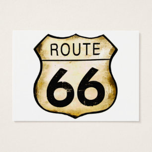 Signe vintage de l'itinéraire 66