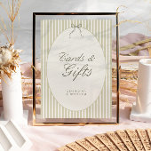 Signe Whimstripe Mariage vert carte et cadeaux