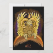 Signe Zodiac Aries Invitation (Devant)