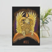 Signe Zodiac Aries Invitation (Debout devant)