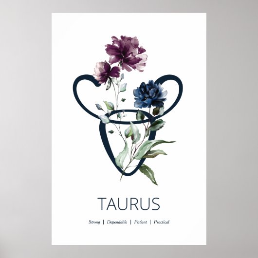 SIGNE Zodiac Taurus Poster (Devant)