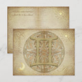 SIGNE Zodiaque Carte postale Gemini (Devant / Derrière)