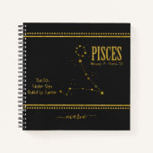 SIGNE Zodiaque Étoile Pisces Carnet (Devant)