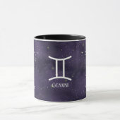 SIGNE Zodiaque Gemini Aquarelle Mug personnalisabl (Centre)